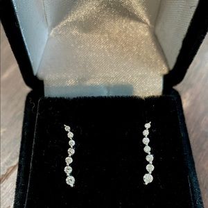 Genuine Diamond & 14K Gold Earrings with Appraisal